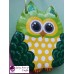 Owl Decor - Owl Wall Hanging - Owl Wall Decor - Green Owl Decor - Green Owl Nursery Decor - Polka Dot Owl - Wall Hanging - Salt Dough Hanger